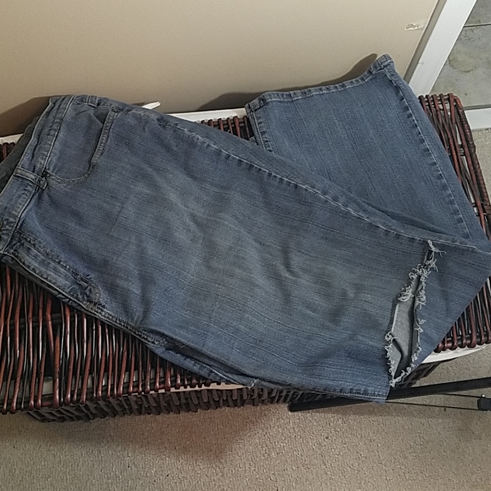 Plus Size Distressed Jeans by Venezia Size 24